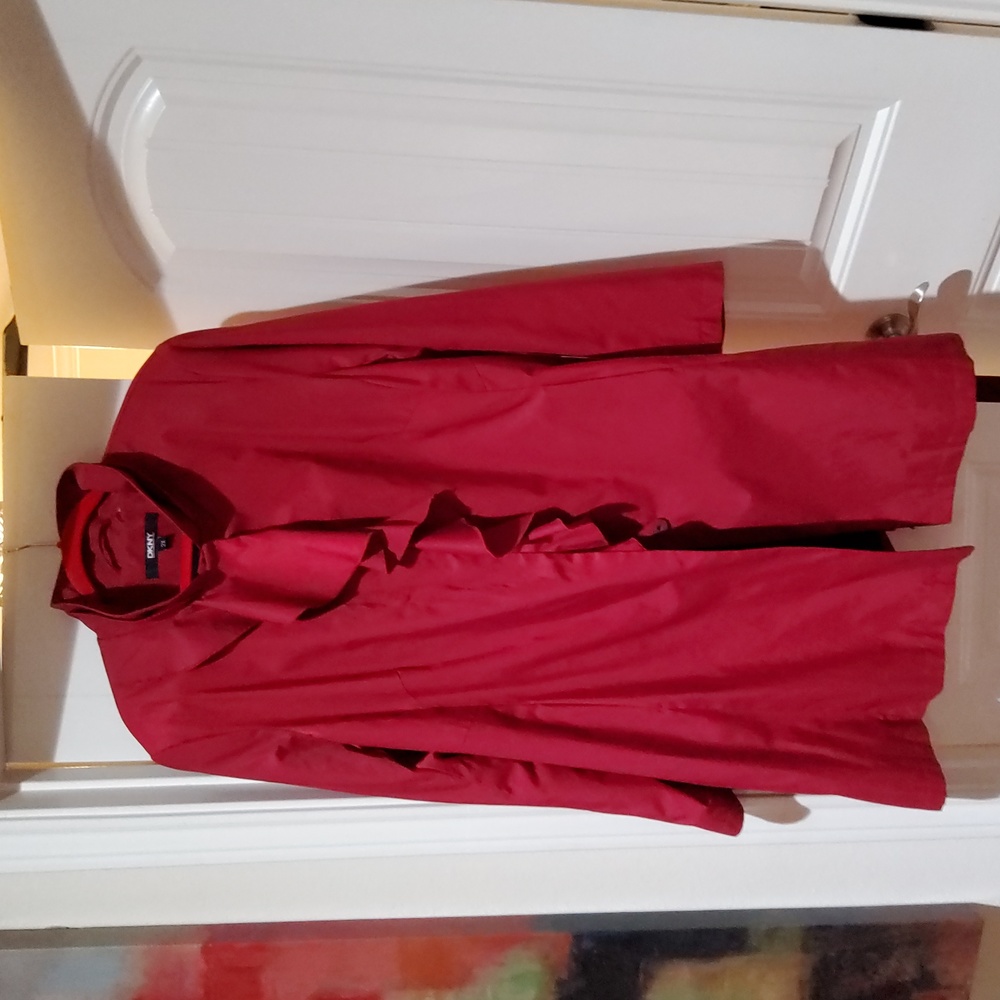 DKNY Spicy Red Rain Jacket Size 2X